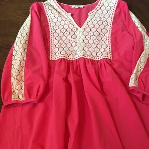 Umgee Large Lace Accent Dress